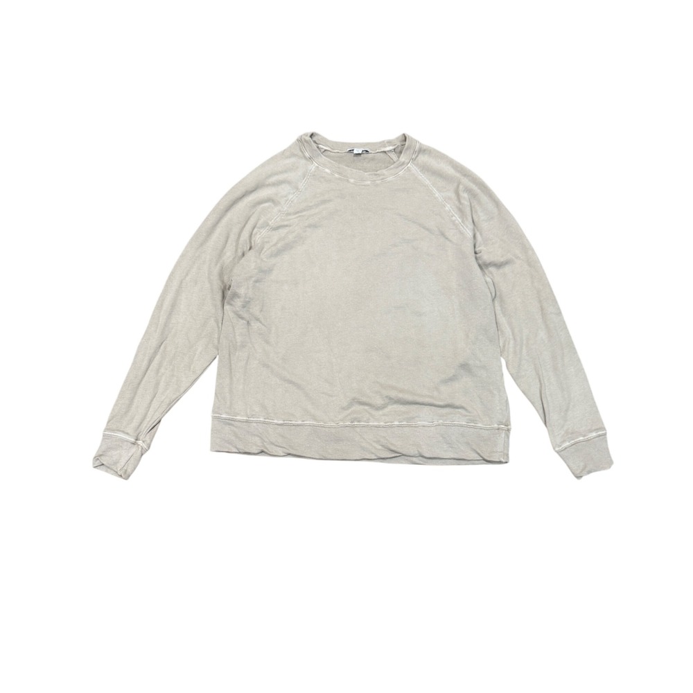 James Perse Vintage French Terry Relaxed Sweatshirt Grey Sz 1 Small Loungewear